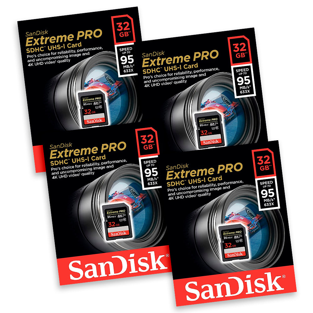 SanDisk Extreme Pro HD/4K SD Cards (4-pack)