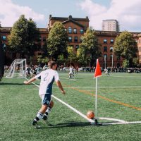 Football camera recording