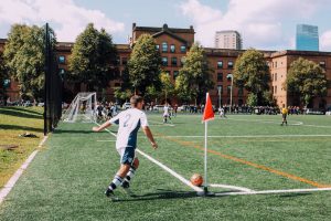 Football camera recording