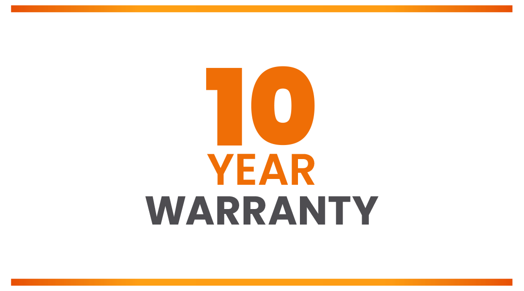 10 year warranty